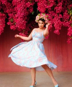 LBHM Shop All In-Stock Items By Size Final Sale - Ella Vintage Style Sun Dress In Take Me To Versailles | Laura Byrnes & Hope Morrison