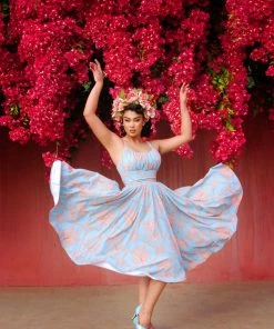 LBHM Shop All In-Stock Items By Size Final Sale - Ella Vintage Style Sun Dress In Take Me To Versailles | Laura Byrnes & Hope Morrison