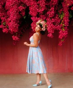 LBHM Final Sale - Ella Vintage Style Sun Dress In Take Me To Versailles | Laura Byrnes & Hope Morrison