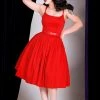Final Sale - Vintage Sundress - Jenny Swing Dress In Solid Red | Pinup Couture
