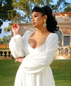 What's New, Pussycat? Lemon And Tile Capri Statement Earrings | The Tile Style