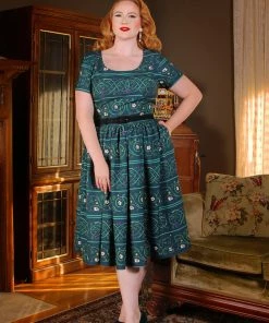 LBHM Shop All In-Stock Items By Size Final Sale - The Gena Vintage Day Dress In Celtic Unity | Laura Byrnes & Hope Morrison