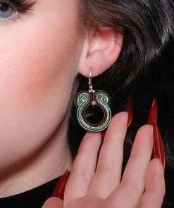 Twisted Snake Soutache Earrings | SABO Designs