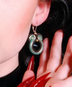 What's New, Pussycat? Twisted Snake Soutache Earrings | SABO Designs