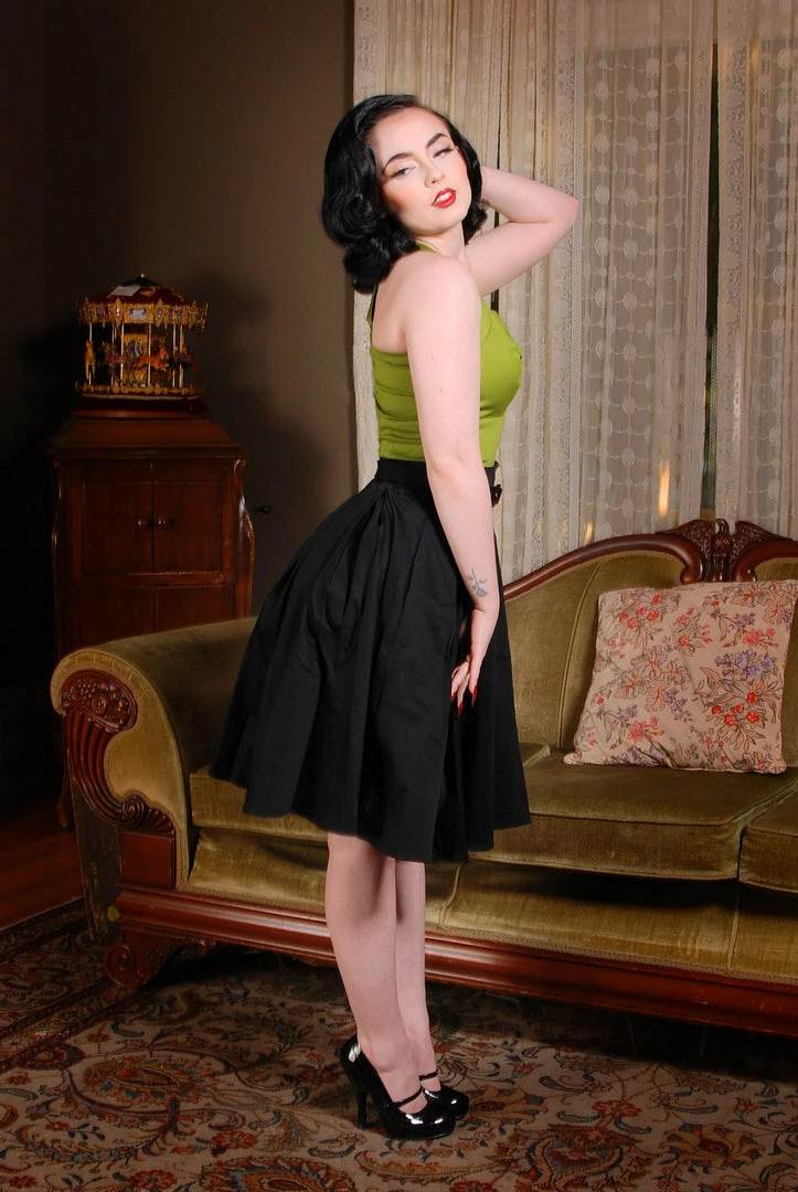 Pinup Couture Shop All In-Stock Items By Size Final Sale - Trixie Top In Olive | Laura Byrnes 7 Pinup Couture Shop All In-Stock Items By Size Final Sale - Trixie Top In Olive | Laura Byrnes