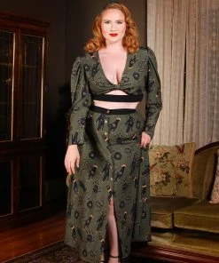 LBHM Selene Button Front Midi Skirt In Garden Of Eden Snake Print | Laura Byrnes & Hope Morrison 13 LBHM Selene Button Front Midi Skirt In Garden Of Eden Snake Print | Laura Byrnes & Hope Morrison