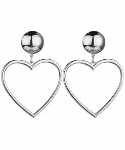 Qingdao Singsun Crafts Co - Alibaba Wrecking Ball Heart Hoop Earrings In Silver What's New, Pussycat?