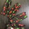 Pinup Girl Clothing Social Distancing Fabric Masks - Set Of 4pcs - Style #5 - Adult - Black Cherry Print Cotton Sateen