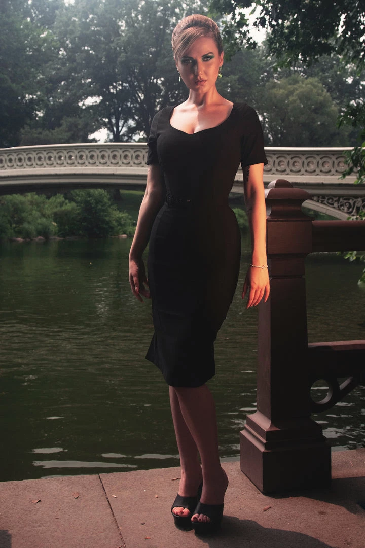 What's New, Pussycat? The Priscilla 60s Wiggle Dress In Black | Pinup Couture 11 What's New, Pussycat? The Priscilla 60s Wiggle Dress In Black | Pinup Couture