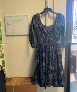 Pinup Girl Clothing OYS - Margret Dress In Spiderweb Print - L67 Shop All In-Stock Items By Size