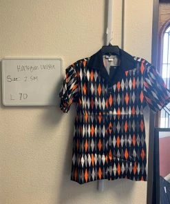 Pinup Girl Clothing OYS - Unisex Buttondown Shirt In Halloween Harlequin - L70