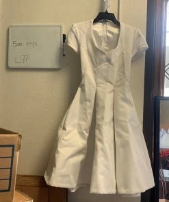 Pinup Girl Clothing OYS - Sample White Swing Dress - L77 Shop All In-Stock Items By Size