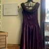 Pinup Girl Clothing Shop All In-Stock Items By Size OYS - One Of A Kind Sample Dress In Purple Satin - L77
