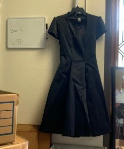 Pinup Girl Clothing OYS - Sample Black Swing Dress - L77 Shop All In-Stock Items By Size
