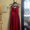 Pinup Girl Clothing Shop All In-Stock Items By Size OYS - Jenny Dress In Red Sateen (Old Style, No Pockets) - L79