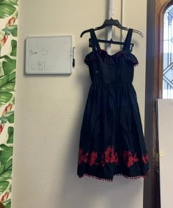 Pinup Girl Clothing Shop All In-Stock Items By Size OYS - Belladonna Dress In Black - L81