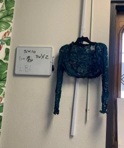 Pinup Girl Clothing OYS - Gothic Glamour Lace Bolero In Green - L81 Shop All In-Stock Items By Size