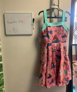 Pinup Girl Clothing Shop All In-Stock Items By Size OYS - Netti Dress In Pirate Print - L81