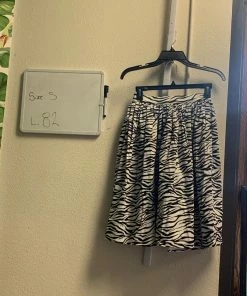 Pinup Girl Clothing Shop All In-Stock Items By Size OYS - Petite Bella Skirt In White Tiger Print - L82