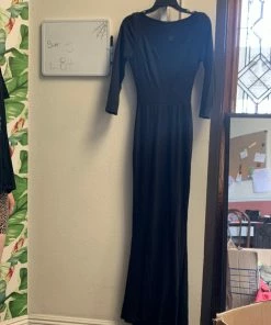 Pinup Girl Clothing OYS - Theodora Gown In Black - L84 Shop All In-Stock Items By Size