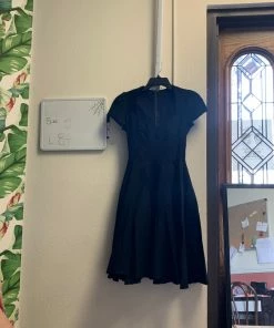 Pinup Girl Clothing Shop All In-Stock Items By Size OYS - Myrna Dress In Black Bengaline - L84