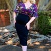 Viva Blouse In Purple Butterfly Crepe | Laura Byrnes Design