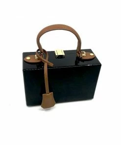 Sea Lily Eleanor Black Box Bag