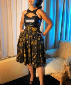 LBHM Long Jun Skirt In Stregheria Sateen | Laura Byrnes & Hope Johnstun