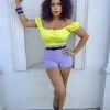 Final Sale - Allison Shorts In Lavender Bengaline | Traci Lords For Couture For Every Body Shop All In-Stock Items By Size