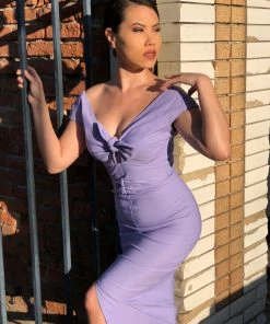 Final Sale - Niagara Vintage Starlet Wiggle Dress In Lavender | Dixiefried Shop All In-Stock Items By Size