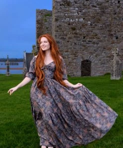 LBHM Molly Maxi Gown In Royal Woods Crepe | Laura Byrnes & Hope Johnstun