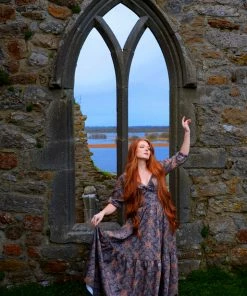 LBHM Molly Maxi Gown In Royal Woods Crepe | Laura Byrnes & Hope Johnstun