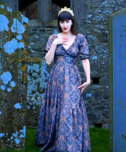 LBHM Molly Maxi Gown In Royal Woods Crepe | Laura Byrnes & Hope Johnstun