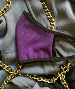 Pinup Girl Clothing What's New, Pussycat? Social Distancing Fabric Face Mask 4 Pack - Style #8 - Purple