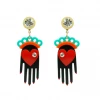 Gissa Bicalho Helping Hand Earrings In Acrylic What's New, Pussycat?