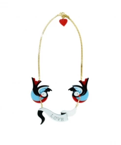 Gissa Bicalho What's New, Pussycat? Lovebirds Necklace In Acrylic