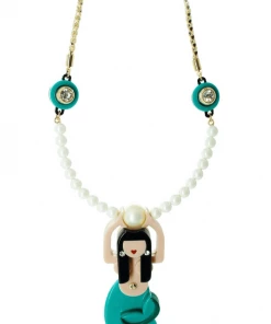 Gissa Bicalho Enchanted Mermaid Synthetic Pearl Necklace In Acrylic What's New, Pussycat?