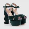 Anaconda Heels In Green Velvet | Butrich What's New, Pussycat?