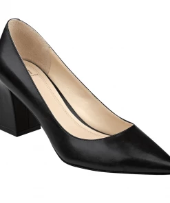 What's New, Pussycat? Angelique 60's Black Heel Pumps In Black Genuine Leather | Marc Fisher