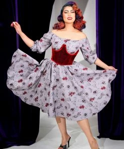 Daisy Corsets Titania Under Bust Corset In Red Crushed Velvet Shop All In-Stock Items By Size