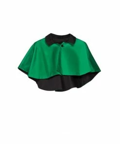 Shop All In-Stock Items By Size OYS - Magically Made For Couture For Every Body Celestina Reversible Capelet In Black And Green