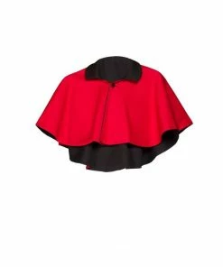 OYS - Magically Made For Couture For Every Body Celestina Reversible Capelet In Black And Red