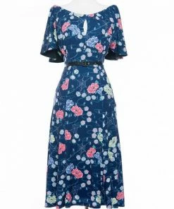 Final Sale - Pinup Couture Butterfly Dress In Floral Spiderweb 7 Final Sale - Pinup Couture Butterfly Dress In Floral Spiderweb