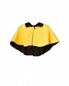 Shop All In-Stock Items By Size OYS - Magically Made For Couture For Every Body Celestina Reversible Capelet In Black And Yellow