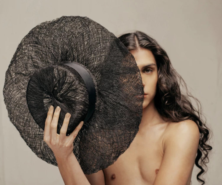 What's New, Pussycat? Hand Crafted Black Cabecinegro Wide Brimmed Sun Hat | Margarita Diaz Del Castillo 3 What's New, Pussycat? Hand Crafted Black Cabecinegro Wide Brimmed Sun Hat | Margarita Diaz Del Castillo