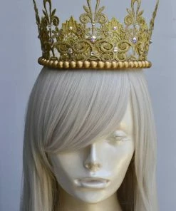 Mary Elizabeth Gold Lace Crown | Scarlet Harlow