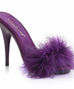 Pleaser Man Eater Mules In Purple