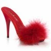 Pleaser What's New, Pussycat? Man Eater Mules In Red