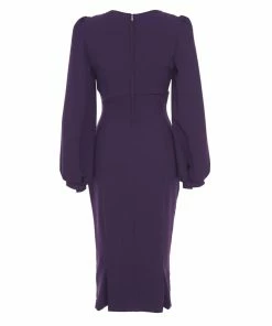 Laura Byrnes Design Final Sale - Rachel Dress In Purple Stretch Crepe By Traci Lords 19 Laura Byrnes Design Final Sale - Rachel Dress In Purple Stretch Crepe By Traci Lords
