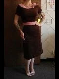 Pinupgirlclothing.com Shop All In-Stock Items By Size OYS S Martia Dress In Brown And Pink - L23
